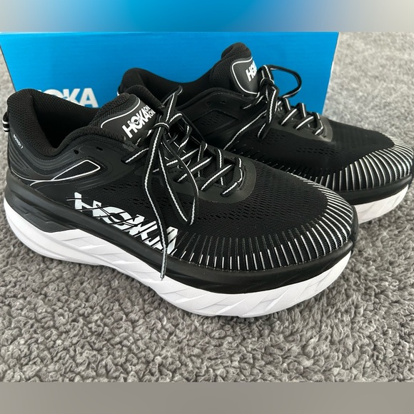 NEW Hoka One One Black Athletic Shoes - Picture 2 of 6
